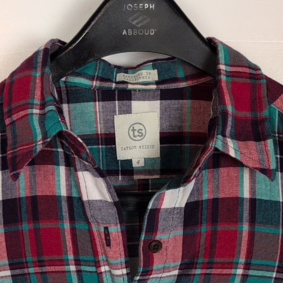 Taylor Stitch 100% Cotton Plaid Button Front Shirt - Picture 2 of 12